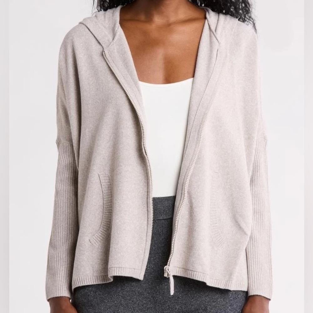 Halogen Rib Knit Hoodie - Size 1